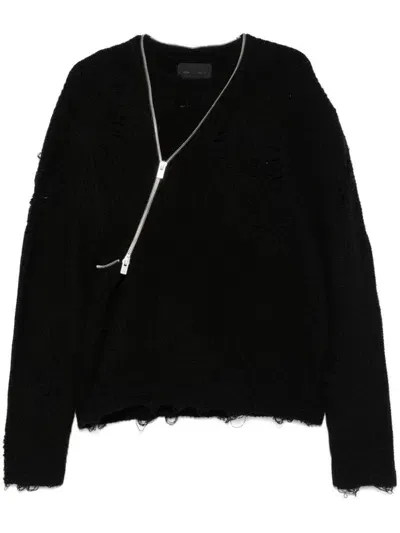 Heliot Emil Convex Sweater In Black