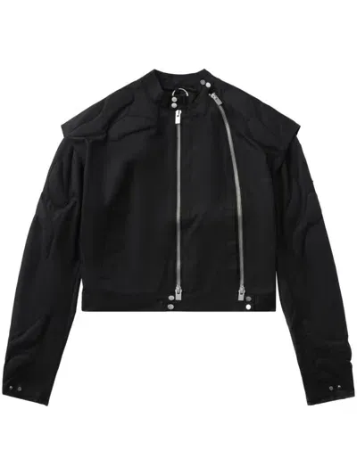 Heliot Emil Zip-detail Bomber Jacket In Black