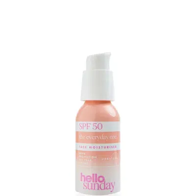 Hello Sunday The Everyday One Face Moisturiser With Hyaluronic Acid Spf50 50ml In White