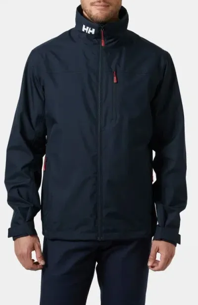 Helly Hansen Crew 2.0 Waterproof Sailing Jacket In Navy