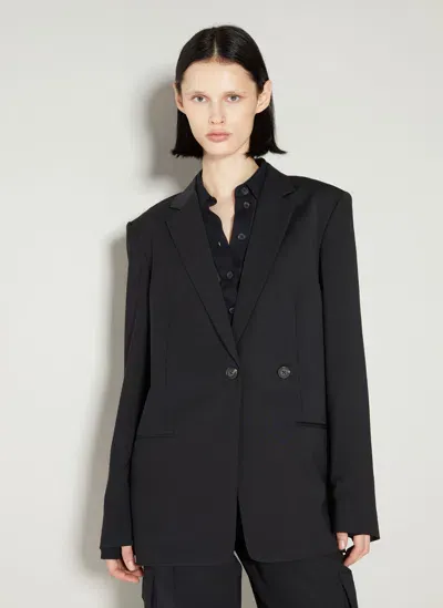 Helmut Lang Asymmetrical Blazer In Black