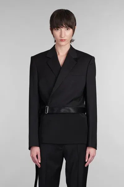 Helmut Lang Blazer In Black Wool