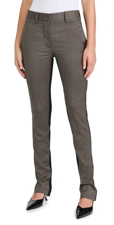 Helmut Lang Combo Slim Pants Light Brown Melange