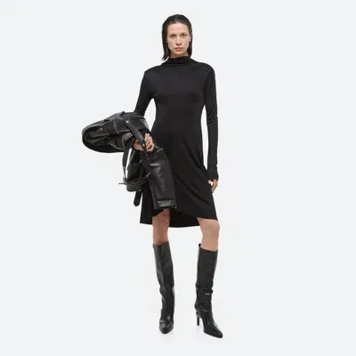 Helmut Lang Cowl Dress In Black