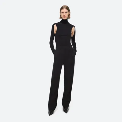 Helmut Lang Curved Car Trousers In Black