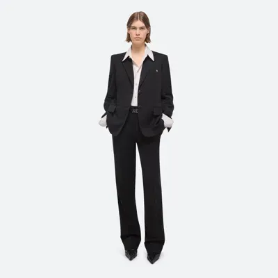 Helmut Lang Curved Classic Blazer In Black