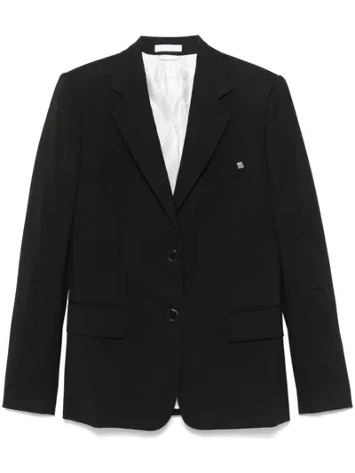 Helmut Lang Curved Classic Blazer In Black