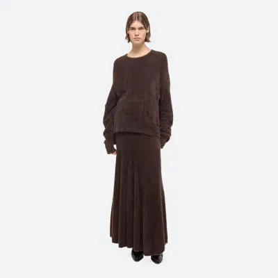 Helmut Lang Eyelash Apex Sweater In Espresso