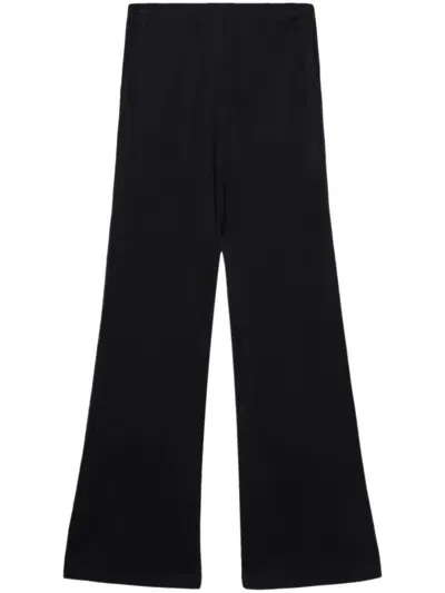 Helmut Lang Fluid Straight-leg Trousers In 黑色