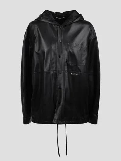 Helmut Lang Hooded Jacket In Black