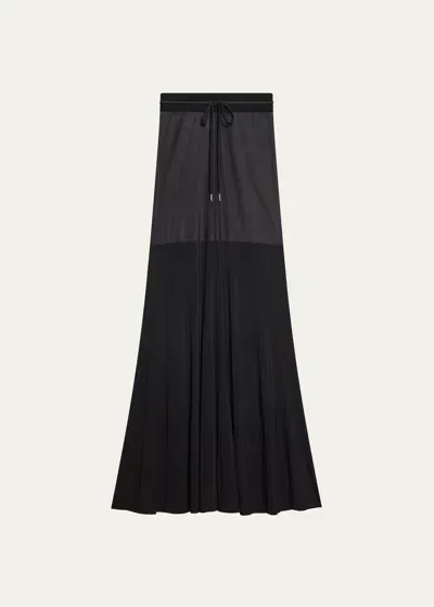 Helmut Lang Hosiery Maxi Skirt In Blk