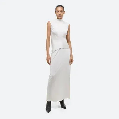 Helmut Lang Jersey Maxi Skirt In Creme