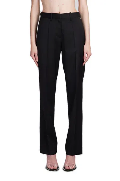 Helmut Lang Pressed Crease Pants In Black