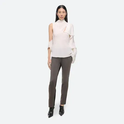 Helmut Lang Scarf Blouse In White