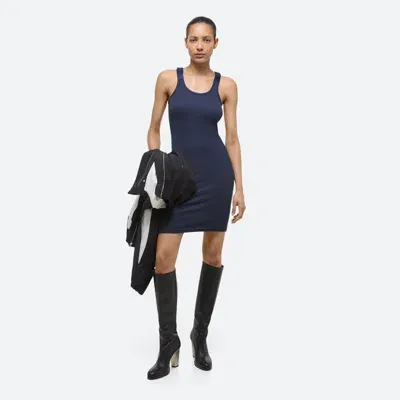 Helmut Lang Seatbelt Tank Dress In Navy