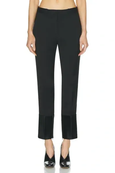 Helmut Lang Tux Cropped Slim Pant In Black