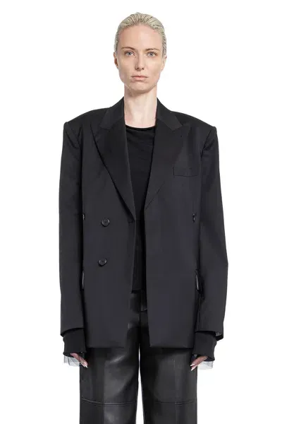 Helmut Lang Woman Black Blazers