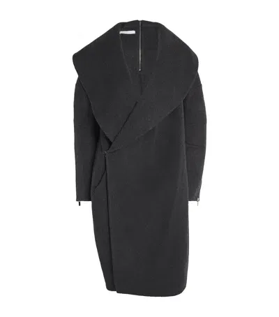 Helmut Lang Wool Apex Coat In Black