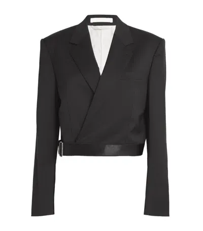 Helmut Lang Wrap Blazer In Black