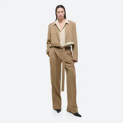 Helmut Lang Wrap Blazer In Latte