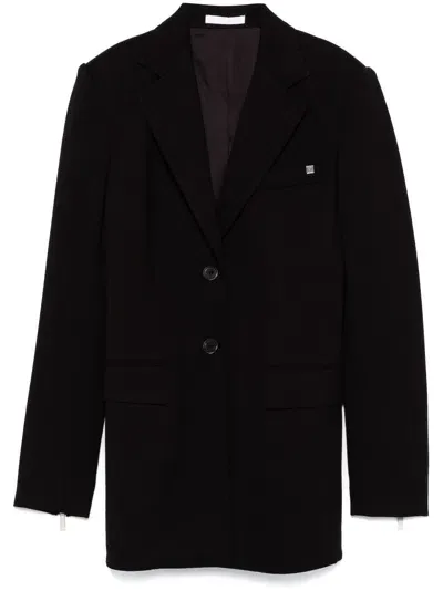 Helmut Lang Zip-detailed Blazer In Black