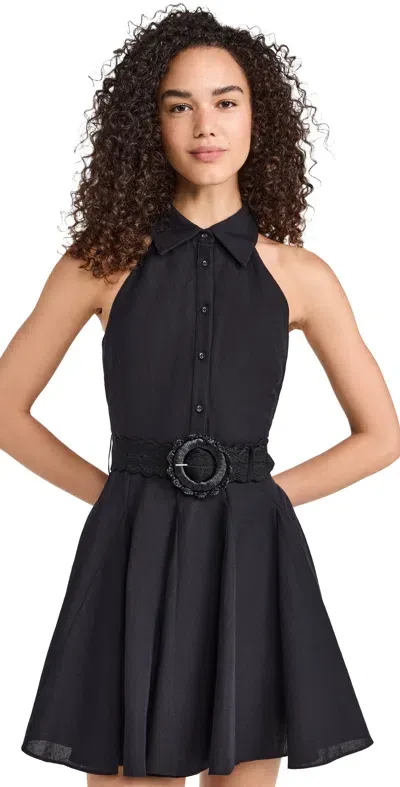 Hemant & Nandita Short Dress With Buckle Belt Black