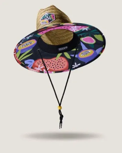 Hemlock Blend Straw Lifeguard Hat In Multi