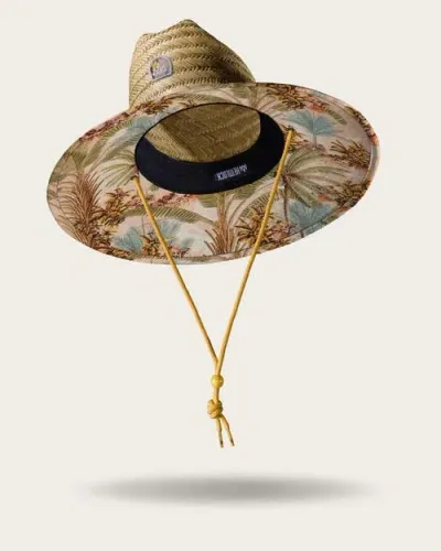 Hemlock Casablanca Straw Lifeguard Hat In Multi