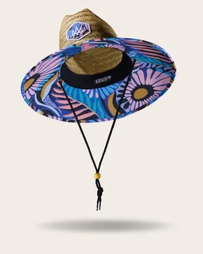 Hemlock Eden Straw Lifeguard Hat In Metallic