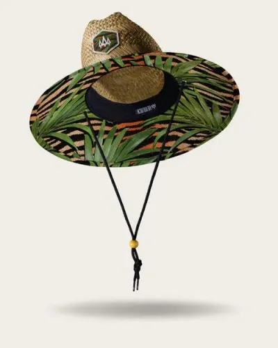 Hemlock Java Straw Lifeguard Hat In Green