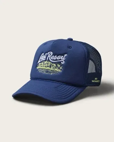 Hemlock Last Resort Foam Trucker Hat In Blue