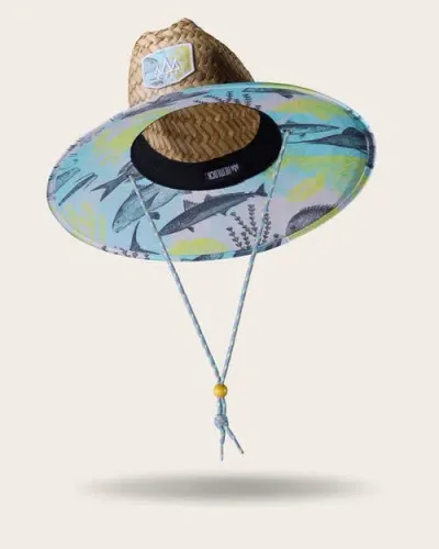 Hemlock Skipper Straw Lifeguard Hat In Multi