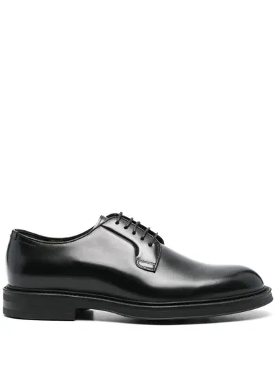 Henderson Baracco Leather Derby Shoes In Black