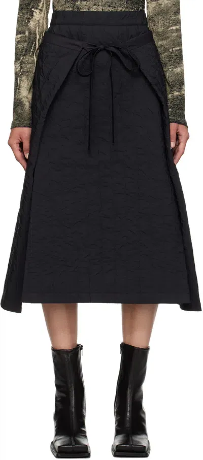 Henrik Vibskov Black Bind Midi Skirt