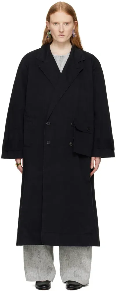 Henrik Vibskov Black Notice Coat