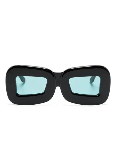 Henrik Vibskov Oversize-frame Sunglasses In 黑色