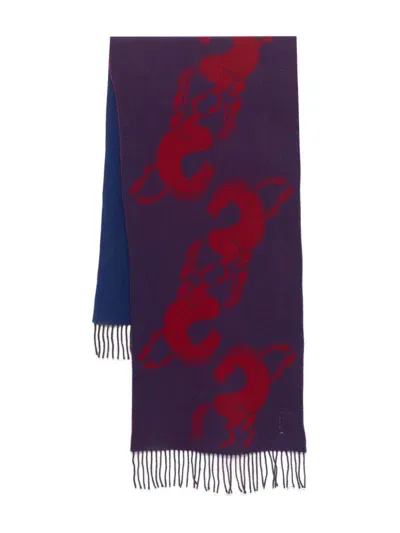 Henrik Vibskov Shrimp Horse Scarf In Purple