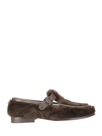 Hereu Alber Shearling In Brown