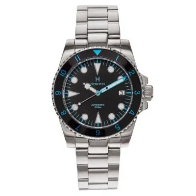 Heritor Automatic Luciano Bracelet Watch W/date In Black/blue