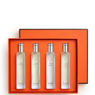 Hermes Exclusive Nomad Set Of 4 Garden-perfumes X 15ml In White