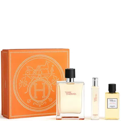 Hermes Hermès Terre D'hermès Eau De Toilette 100ml Gift Set In White