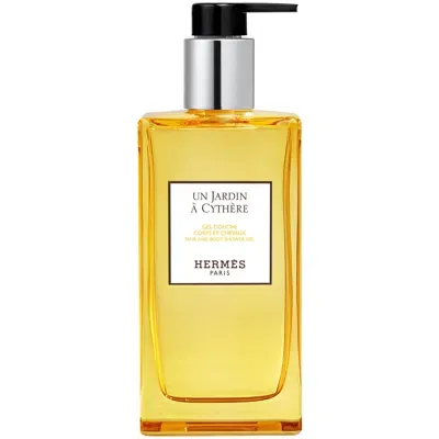 Hermes Un Jardin À Cythère Hair And Body Shower Gel Bottle 200ml In White