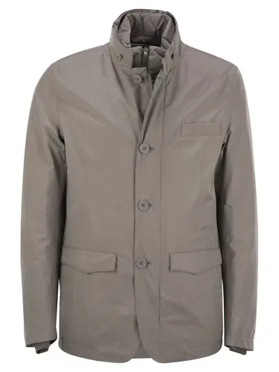 Herno 2-layer Goretex Laminar Blazer In Grey