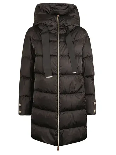 Herno A-shape Down Coat In Black