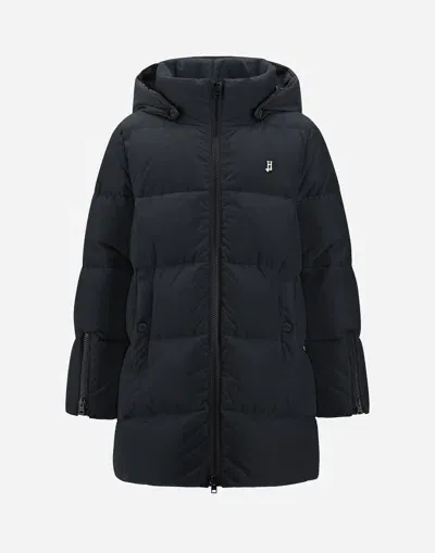 Herno Kids' A-shape Jacket In Nylon Chamonix In Black