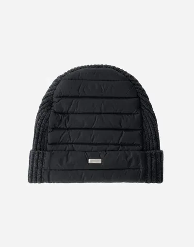 Herno Beanie In Nylon Ultralight In Black