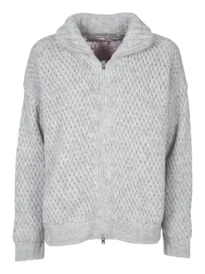 Herno Cardigan In Grey