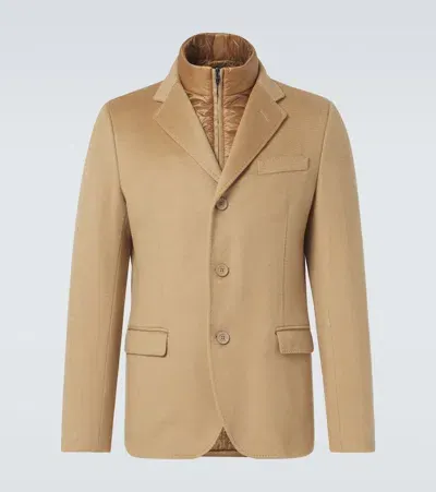 Herno Cashmere Blazer In Beige