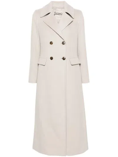 Herno Coat In Neutral