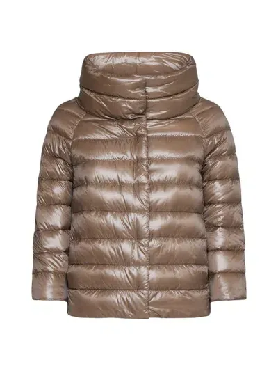 Herno Sofia Down Jacket In Beige